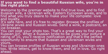 russian wife